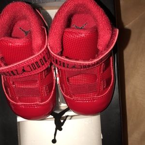Infant Red Jordan 11s (Unisex) Size 2C